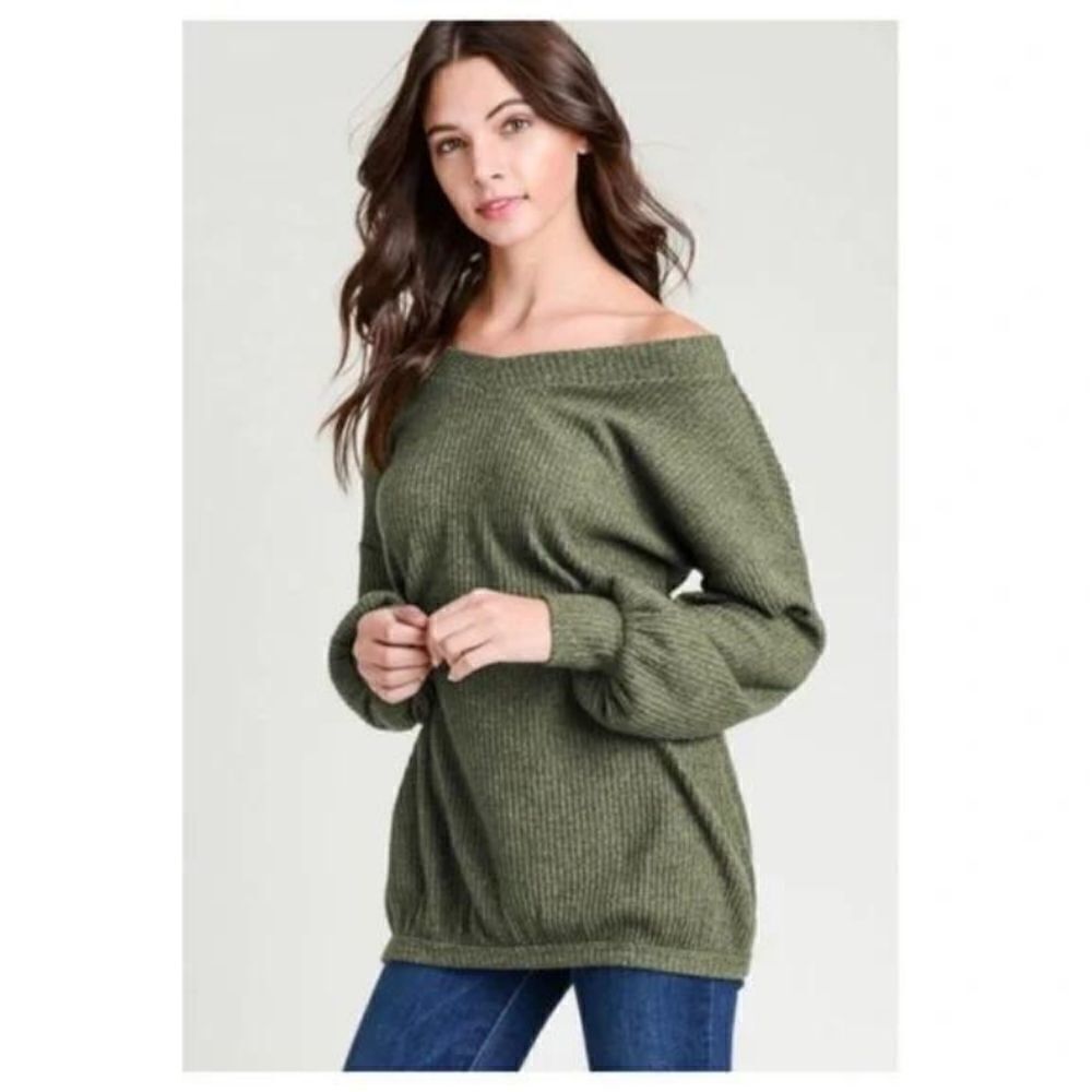 BOHEMIAN Soft Brushed V Neck Top S-L - Picture 2 of 6
